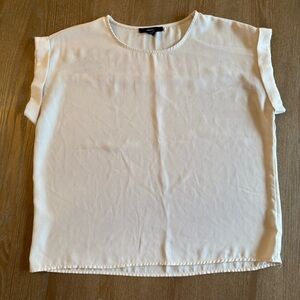 Forever 21 White Short Sleeve Blouse